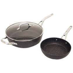 The Rock By Starrit The Rock By Starfrit 3-piece Cookware Set With Riveted Cast Stainless Steel Handles (pack of 1 Ea) - Premium Pots and Pans from THE ROCK BY STARRIT - Just $117.02! Shop now at Handbags Specialist Headquarter