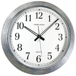 Timekeeper 16&amp;quot; Galvanized Metal Silver Wall Clock (pack of 1 Ea) - Premium Other Household from TIMEKEEPER - Just $61.69! Shop now at Handbags Specialist Headquarter
