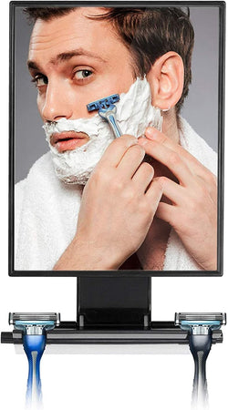 ToiletTree Products Deluxe Larger Fogless Shower Shaving Mirror with Squeegee, Large, Black - Premium MIRRORS from Visit the ToiletTree Products Store - Just $49.99! Shop now at Handbags Specialist Headquarter