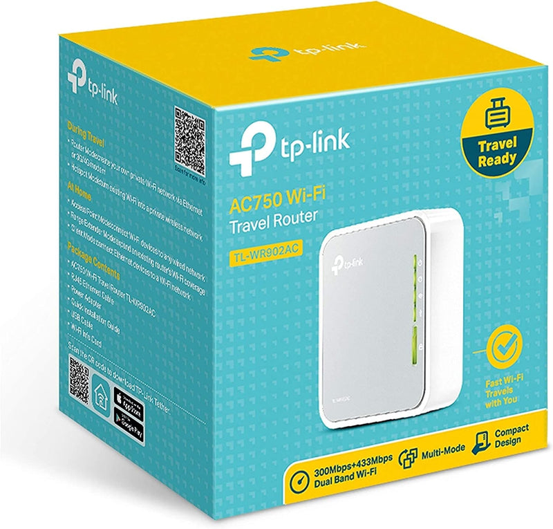 TP-Link AC750 Wireless Portable Nano Travel Router(TL-WR902AC) - Support Multiple Modes, WiFi Router/Hotspot/Bridge/Range Extender/Access Point/Client Modes, Dual Band WiFi, 1 USB 2.0 Port - Premium Computers from Visit the TP-Link Store - Just $41.99! Shop now at Handbags Specialist Headquarter