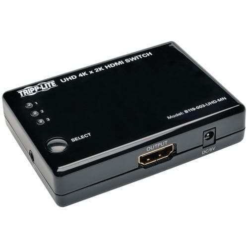 Tripp Lite 3-port Hdmi Mini Switch With Remote Control (pack of 1 Ea) - Premium Adapters and Cables from TRIPP LITE - Just $52.42! Shop now at Handbags Specialist Headquarter