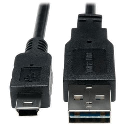 Tripp Lite A-male To Mini B-male Reversible Usb 2.0 Cable&#44; 3ft (pack of 1 Ea) - Premium Computers and Accessories from TRIPP LITE - Just $28.56! Shop now at Handbags Specialist Headquarter