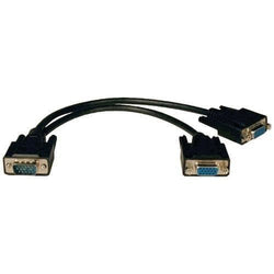 Tripp Lite Vga Monitor Y-splitter Cable&#44; 1ft (for 1600 X 1200 High-resolution Monitors) (pack of 1 Ea) - Premium Computers and Accessories from TRIPP LITE - Just $35.86! Shop now at Handbags Specialist Headquarter