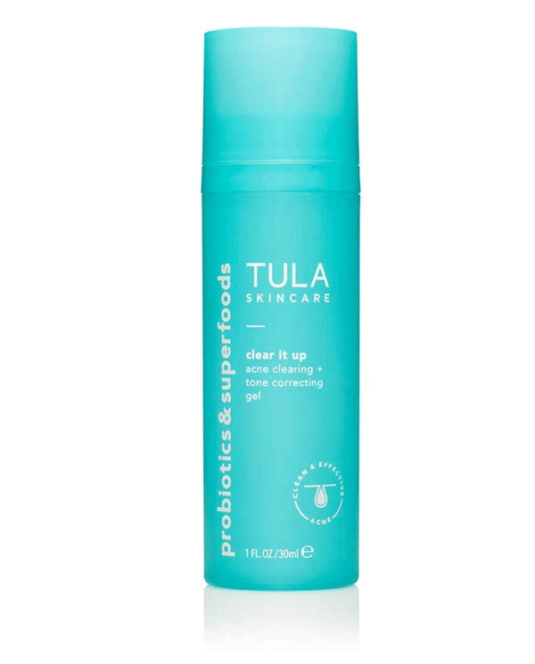 TULA Skin Care Clear It up Acne Clearing + Tone Correcting Gel | Acne Treatment, Clear up Acne, Prevent Breakouts & Brighten Marks, Contains Salicylic Acid and Probiotic Extracts | 1 Fl. Oz. - Premium  from TULA - Just $48.59! Shop now at Handbags Specialist Headquarter