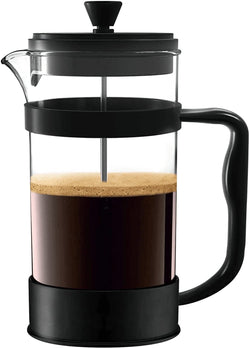 Utopia Kitchen French Press Espresso and Tea Maker with Triple Filters, Stainless Steel Plunger and Heat Resistant Borosilicate Glass (Black) - Premium  from Utopia Kitchen - Just $31.18! Shop now at Handbags Specialist Headquarter