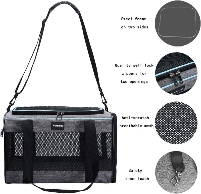 Vceoa Carriers Soft-Sided Pet Carrier for Cats - Premium Pet Grooming Glove from Brand: Vceoa - Just $39.99! Shop now at Handbags Specialist Headquarter