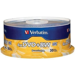Verbatim 4.7gb 4x Dvd+rws&#44; 30-ct Spindle (pack of 1 Ea) - Premium Computers and Accessories from VERBATIM - Just $52.72! Shop now at Handbags Specialist Headquarter