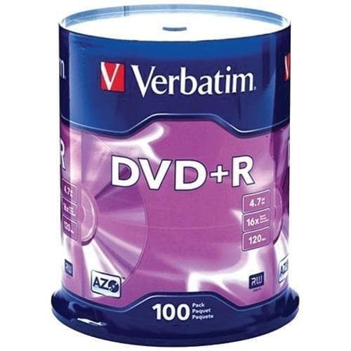 Verbatim 4.7gb Dvd+rs (100-ct Spindle) (pack of 1 Ea) - Premium Computers and Accessories from VERBATIM - Just $62.22! Shop now at Handbags Specialist Headquarter