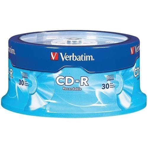Verbatim 700mb Cd-rs&#44; 30-ct Spindle (pack of 1 Ea) - Premium Computers and Accessories from VERBATIM - Just $41.36! Shop now at Handbags Specialist Headquarter