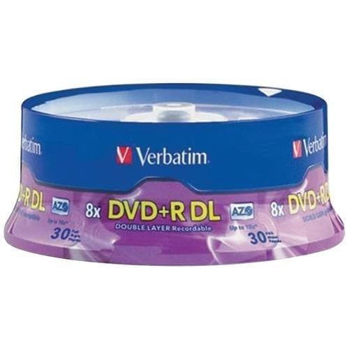 Verbatim 8.5gb Dual-layer Dvd+rs (30-ct Spindle) (pack of 1 Ea) - Premium Computers and Accessories from VERBATIM - Just $72.0! Shop now at Handbags Specialist Headquarter