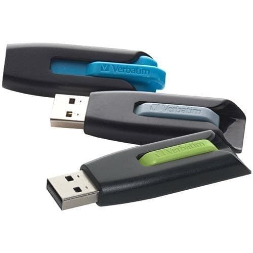 Verbatim Store &amp;#039;n&amp;#039; Go V3 Usb 3.0 Flash Drive (16gb; 3 Pk; Blue And Gray And Green) (pack of 1 Ea) - Premium Computers and Accessories from VERBATIM - Just $45.07! Shop now at Handbags Specialist Headquarter