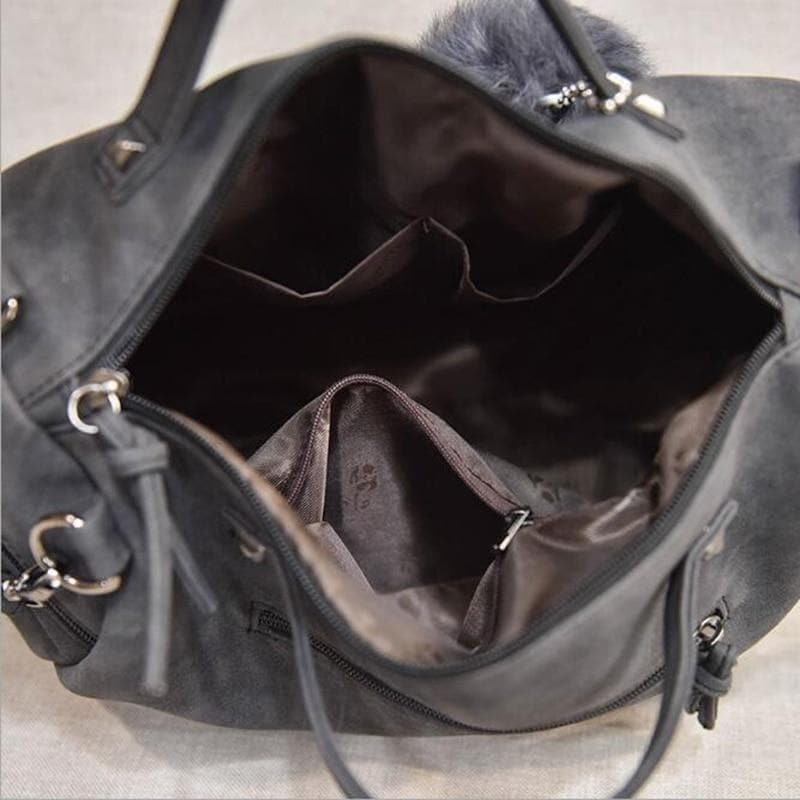 Versatile Leather Large Capacity Shoulder Bag - Premium WOMEN'S Handbags from eprolo - Just $35.68! Shop now at Handbags Specialist Headquarter