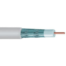 Vextra Quad Shield Rg6 Solid Copper Coaxial Cable&#44; 1&#44;000ft (white) (pack of 1 Ea) - Premium Adapters and Cables from VEXTRA - Just $171.41! Shop now at Handbags Specialist Headquarter