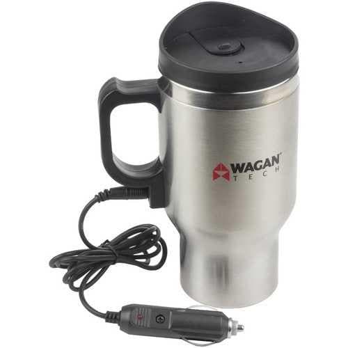 Wagan Tech 12-volt Deluxe Double-wall Stainless Steel Heated Travel Mug (pack of 1 Ea) - Premium Auto Accessories from WAGAN TECH(R) - Just $40.06! Shop now at Handbags Specialist Headquarter