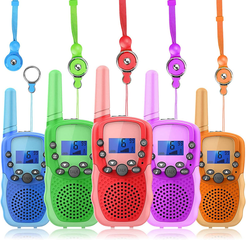 Walkie Talkies for Kids 4 Pack,Family Walky Talky Adults Childrens Radio Long Range,Outdoor Camping Fun Toys Birthday Present Xmas Gifts for 3 4 5 6 7 8 9 10 Year Old Girls Boys (No Battery) - Handbags Specialist Headquarter