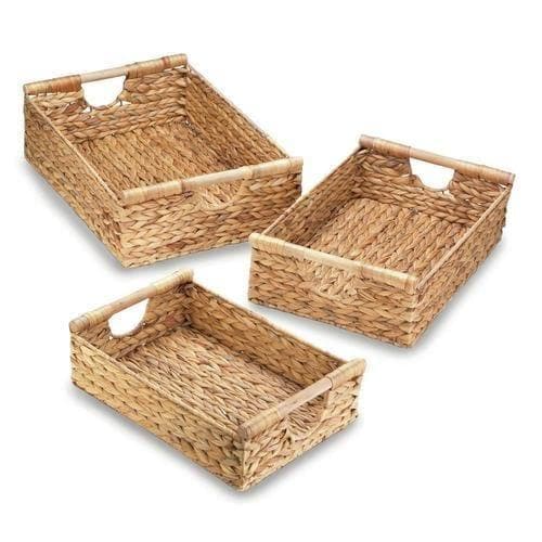 Water Hyacinth Nesting Basket Set - Premium Accent Plus from Accent Plus - Just $70.06! Shop now at Handbags Specialist Headquarter