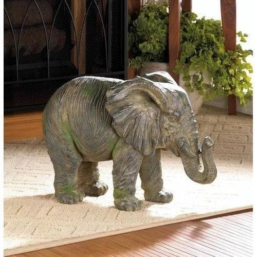 Weathered Elephant Statue - Premium Accent Plus from Accent Plus - Just $70.67! Shop now at Handbags Specialist Headquarter
