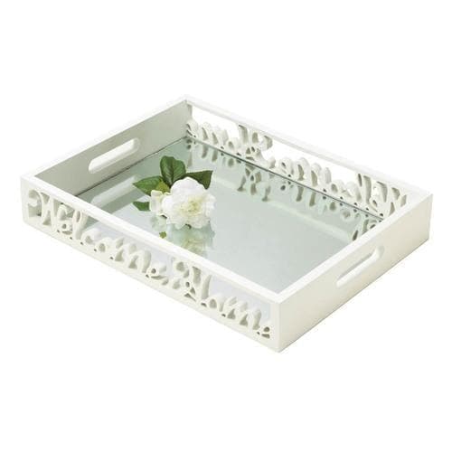 Welcome Home Mirror Tray - Premium Accent Plus from Accent Plus - Just $52.45! Shop now at Handbags Specialist Headquarter