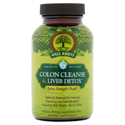 Well Roots Colon Cleanse & Liver Detox Liquid Softgels, 60 Ct - Premium health from Well Roots - Just $31.78! Shop now at Handbags Specialist Headquarter