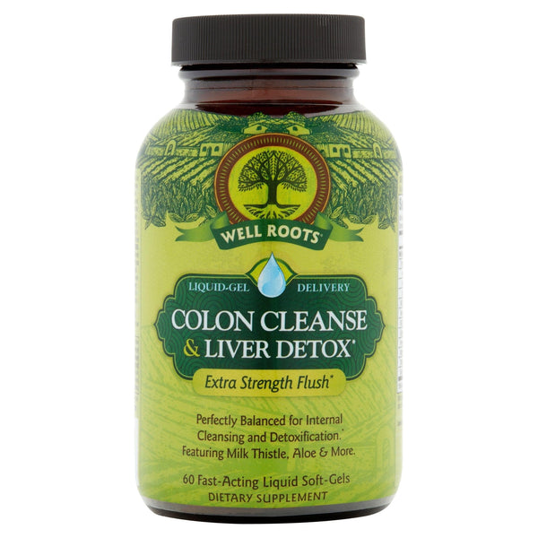 Well Roots Colon Cleanse & Liver Detox Liquid Softgels, 60 Ct - Premium health from Well Roots - Just $31.78! Shop now at Handbags Specialist Headquarter
