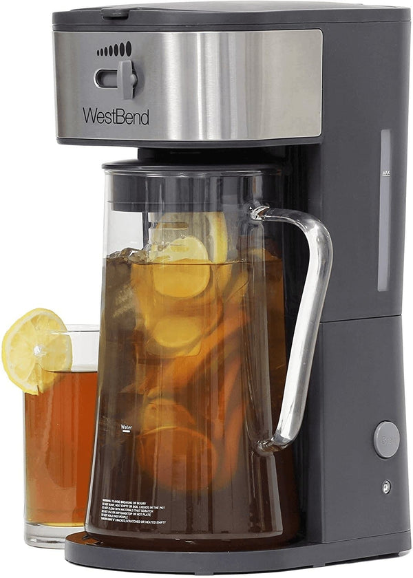 West Bend Fresh Iced Tea and Coffee Maker Includes an Infusion Tube to Customize the Flavor, Features Auto Shut-Off Clean, 2.75 Quart, Black - Premium  from West Bend - Just $61.37! Shop now at Handbags Specialist Headquarter