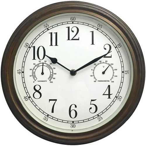 Westclox 12&amp;quot; Indoor And Outdoor Wall Clock (pack of 1 Ea) - Premium Clocks from WESTCLOX(R) - Just $43.94! Shop now at Handbags Specialist Headquarter