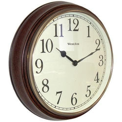 Westclox 15.5&amp;quot; Round Dark Woodgrain Clock (pack of 1 Ea) - Premium Clocks from WESTCLOX - Just $48.07! Shop now at Handbags Specialist Headquarter