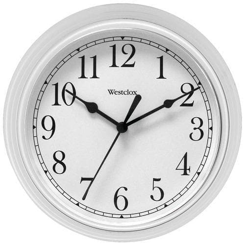 Westclox 9&amp;quot; Decorative Wall Clock (white) (pack of 1 Ea) - Premium Clocks from WESTCLOX - Just $38.9! Shop now at Handbags Specialist Headquarter