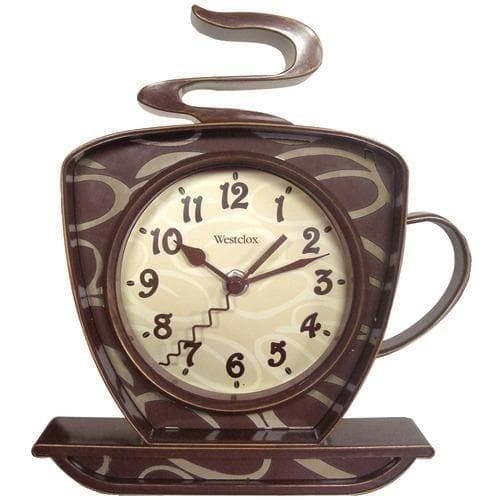 Westclox Coffee Time 3-dimensional Wall Clock (pack of 1 Ea) - Premium Clocks from WESTCLOX - Just $49.29! Shop now at Handbags Specialist Headquarter