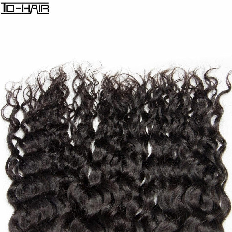 Wet And Wavy Brazilian Bundles With Closure, Human Virgin Deep Wave Bundles With Closure - Premium  from Alibaba - Just $124.0! Shop now at Handbags Specialist Headquarter