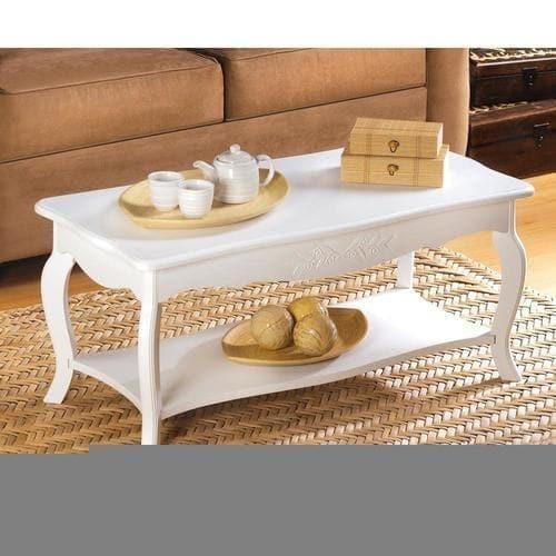 White Coffee Table - Premium Accent Plus from Accent Plus - Just $145.56! Shop now at Handbags Specialist Headquarter