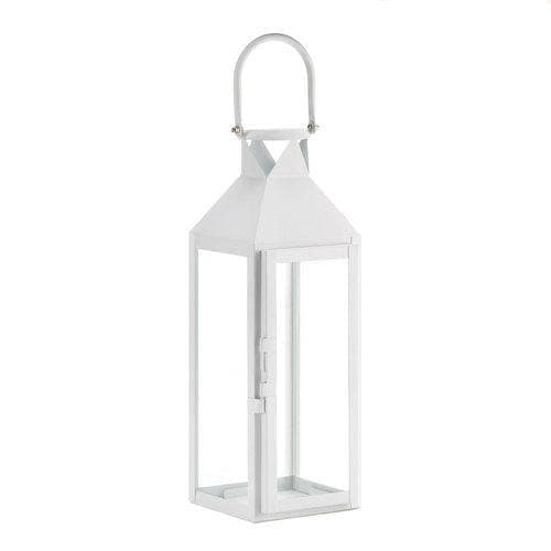 White Manhattan Candle Lantern - Premium Gallery of Light from Gallery of Light - Just $44.75! Shop now at Handbags Specialist Headquarter