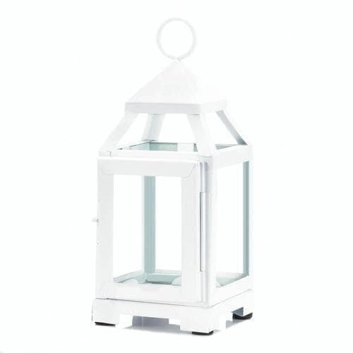 White Mini Contemporary Lantern - Premium Gallery of Light from Gallery of Light - Just $39.74! Shop now at Handbags Specialist Headquarter