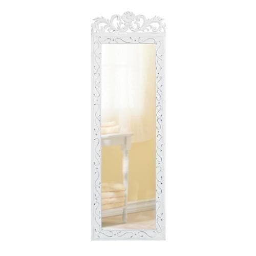White Wood  Wall Mirror - Premium Accent Plus from Accent Plus - Just $57.03! Shop now at Handbags Specialist Headquarter