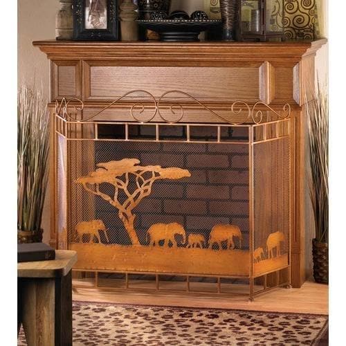 Wild Savannah Fireplace Screen - Premium Accent Plus from Accent Plus - Just $107.88! Shop now at Handbags Specialist Headquarter