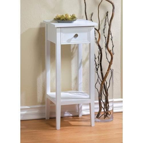 Willow White Side Table - Premium Accent Plus from Accent Plus - Just $106.95! Shop now at Handbags Specialist Headquarter