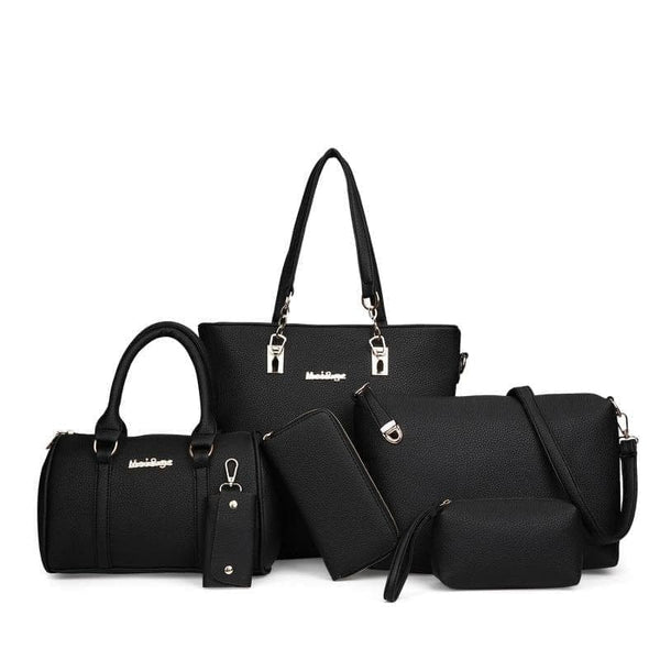 Women Bag High Quality PU Leather 6-Piece Set Composite Bag - Premium 100002856 from MIWIND Official Store (Aliexpress) - Just $63.9! Shop now at Handbags Specialist Headquarter