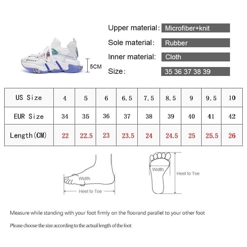 Women Flat Platform Shoes Breathable Comfortable Lightweight Casual Ladies Sneakers - Premium  from . - Just $48.99! Shop now at Handbags Specialist Headquarter