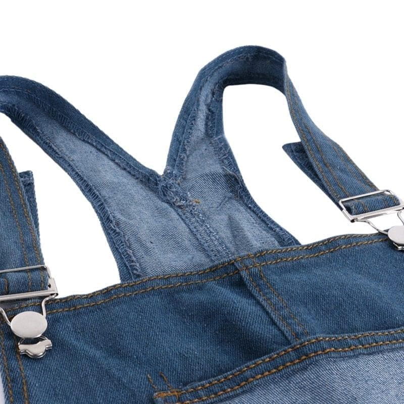 Women Overalls Cool Denim Jumpsuit Ripped Holes Casual Jeans Sleeveless Jumpsuits - Premium Women jeans from eprolo - Just $31.99! Shop now at Handbags Specialist Headquarter