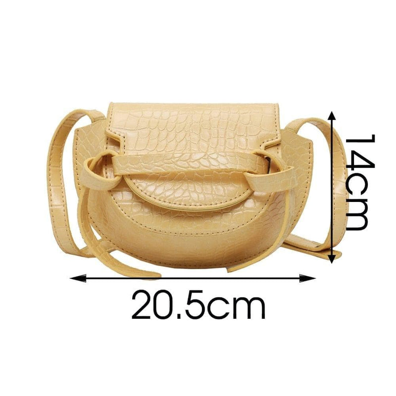 Women's Designer Luxury Handbag New PU Leather Crocodile pattern Shoulder Crossbody Bag - Premium handbags from FH HERALD FASHION - Just $24.99! Shop now at Handbags Specialist Headquarter