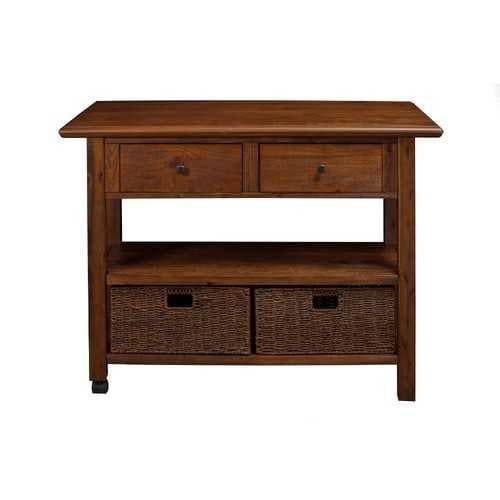 Wooden Kitchen Cart With Storage Drawers Brown - Premium Carts from HomeRoots - Just $730.0! Shop now at Handbags Specialist Headquarter