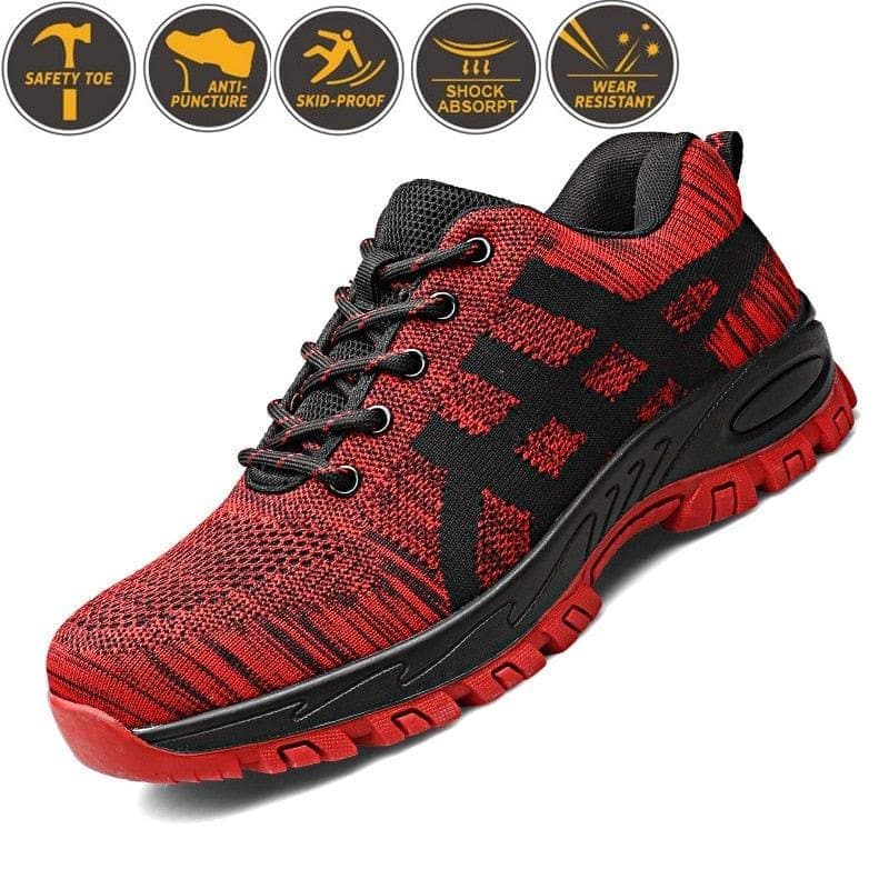Work Sneakers Men Indestructible Shoes Steel Toe Work Safety Boot Men Shoes Anti-puncture Working Shoes For Men - Premium Men's shoes from eprolo - Just $58.02! Shop now at Handbags Specialist Headquarter
