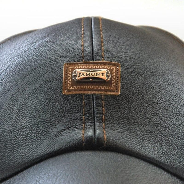 Wuaumx Brand Fall Winter PU Leather Baseball Caps For Men Dad Hat Black Bone Snapback Cap Adjustable - Premium Men caps from eprolo - Just $33.99! Shop now at Handbags Specialist Headquarter