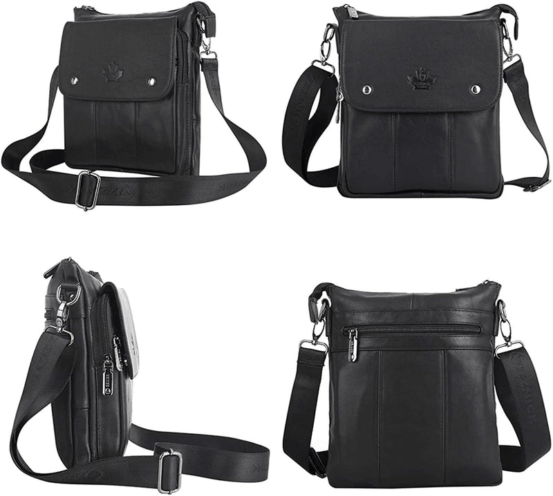 ZZNICK Genuine Leather Messenger Bag, Sling Bag Crossbody Shoulder Bags for Travel Work Business - Premium  from ZZNICK - Just $62.72! Shop now at Handbags Specialist Headquarter